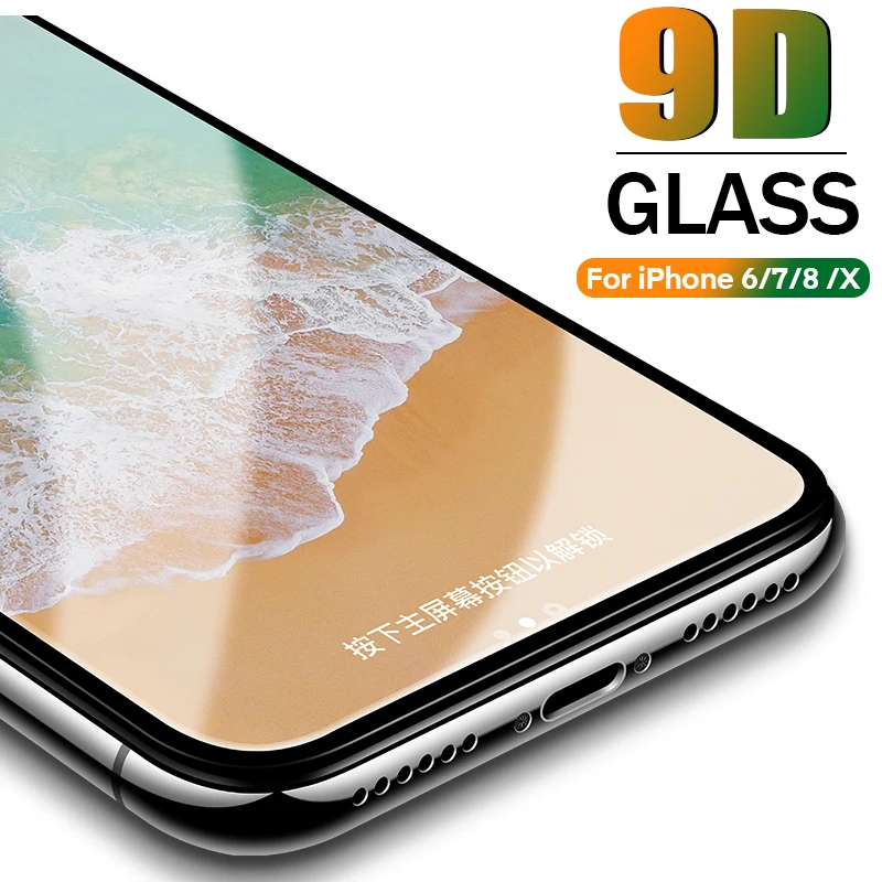 9D protective glass for iPhone 6 6S 7 8 plus X glass on iphone 7 6 8 XR XS MAX Tempered Glass on iPhone 7 6 Screen Protector
9D protective glass for iPhone 6 6S 7 8 plus X glass on iphone 7 6 8 XR XS MAX Tempered Glass on iPhone 7 6 Screen Protector