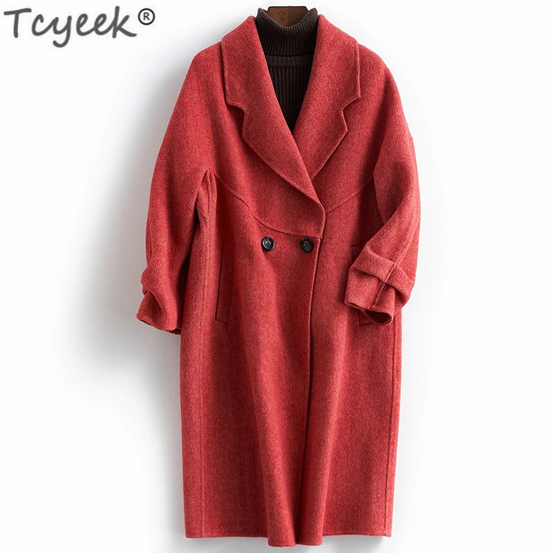 Tcyeek Autumn Winter Womens Wool Coat Sided Woolen Coats Female Loose Style Long Jackets Elegant Ladies Spring Clothes LWL1317
Tcyeek Autumn Winter Womens Wool Coat Sided Woolen Coats Female Loose Style Long Jackets Elegant Ladies Spring Clothes LWL1317