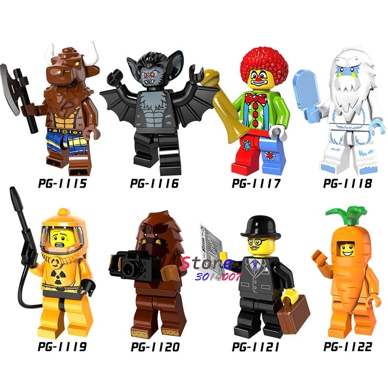 Single Businessman Vampire Batman Carrot Man Bigfoot Collection Series building blocks models bricks toys for children kits
Single Businessman Vampire Batman Carrot Man Bigfoot Collection Series building blocks models bricks toys for children kits