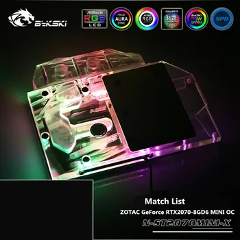 Bykski Full Cover GPU Water Block For ZOTAC GeForce RTX2070-8GD6 MINI OC Graphics Card AURA SYNC N-ST2070MINI-X
Bykski Full Cover GPU Water Block For ZOTAC GeForce RTX2070-8GD6 MINI OC Graphics Card AURA SYNC N-ST2070MINI-X