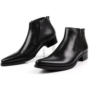 OTTO New Spring/Autum Men's Chelsea Shoes Boots Handmade Genuine Leather Ankle Zipper Boots Oxford Casual Shoes Pointed Toe
OTTO New Spring/Autum Men's Chelsea Shoes Boots Handmade Genuine Leather Ankle Zipper Boots Oxford Casual Shoes Pointed Toe