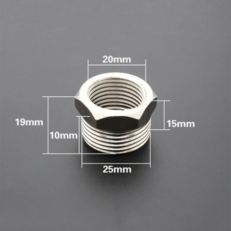 201 Stainless Steel 3/4" BSP Male Thread x 1/2" BSP Female Thread Reducer Bushing Threaded Pipe Fitting Adapter Connector
201 Stainless Steel 3/4" BSP Male Thread x 1/2" BSP Female Thread Reducer Bushing Threaded Pipe Fitting Adapter Connector