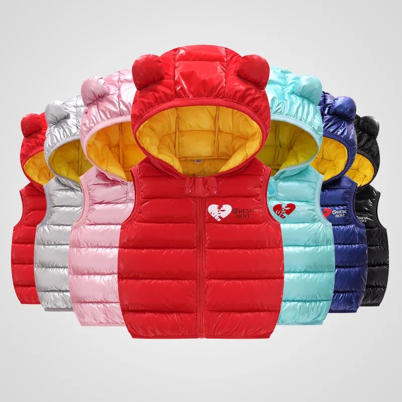 2019 Children vest Hooded Down Cotton vests for girls sleeveless Jacket Winter Autumn Waistcoats Baby Boy Outerwear Kids Coats
2019 Children vest Hooded Down Cotton vests for girls sleeveless Jacket Winter Autumn Waistcoats Baby Boy Outerwear Kids Coats