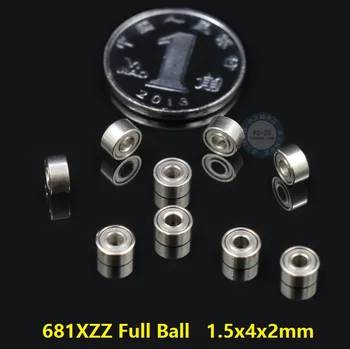 500pcs/lot 681XZZ Full Ball deep groove ball bearings Miniature Mini bearing 1.5x4x2mm 1.5*4*2mm 681 681X ZZ
500pcs/lot 681XZZ Full Ball deep groove ball bearings Miniature Mini bearing 1.5x4x2mm 1.5*4*2mm 681 681X ZZ