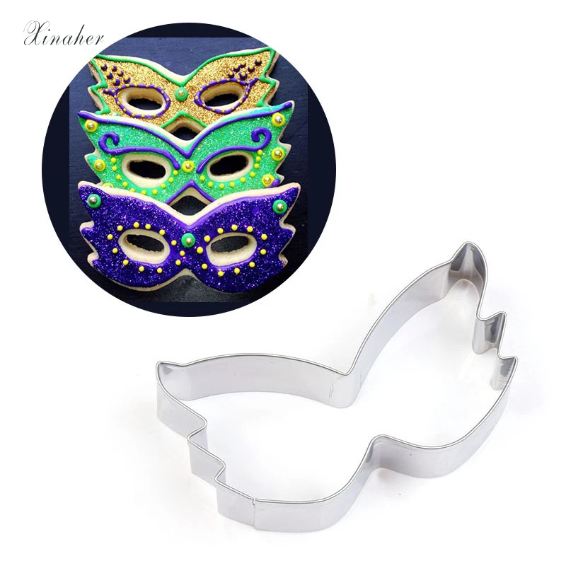 XINAHER party mask Shaped Stainless Steel Cookie Cutter Biscuit Mold Fondant Cutter Cake Decorating Tools
XINAHER party mask Shaped Stainless Steel Cookie Cutter Biscuit Mold Fondant Cutter Cake Decorating Tools