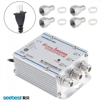 SB-8620D3 1 In 3 Out CATV Amplifier Adjustable Cable TV Signal Amplifier Booster Splitter Support 45-860MHz for Family Routing
SB-8620D3 1 In 3 Out CATV Amplifier Adjustable Cable TV Signal Amplifier Booster Splitter Support 45-860MHz for Family Routing