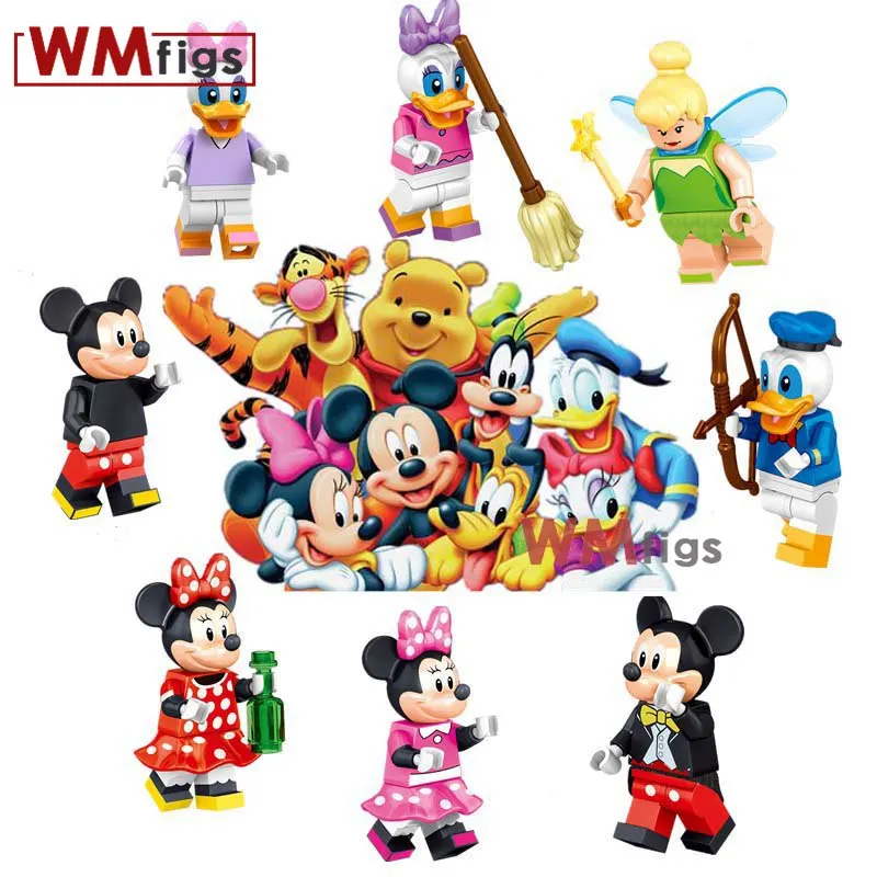 Donald Duck Minnie Mouse Daisy Bell Fariy Mickey Movie Cartoon Characters Bricks Building Blocks Gifts Kids Toys For boys
Donald Duck Minnie Mouse Daisy Bell Fariy Mickey Movie Cartoon Characters Bricks Building Blocks Gifts Kids Toys For boys