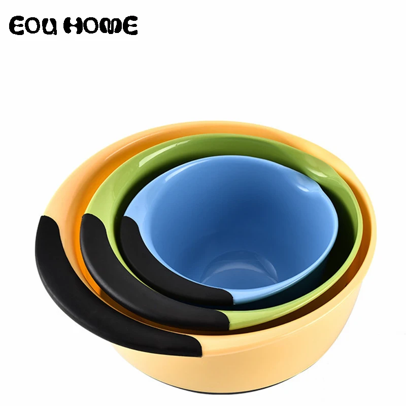 3Pce/set Kitchen Dinnerware Sets Round Rainbow Plate Plastic Plate Fruit Salad Plates Flour Mixing Bowl Dish Capacity 1.4-4.7L
3Pce/set Kitchen Dinnerware Sets Round Rainbow Plate Plastic Plate Fruit Salad Plates Flour Mixing Bowl Dish Capacity 1.4-4.7L