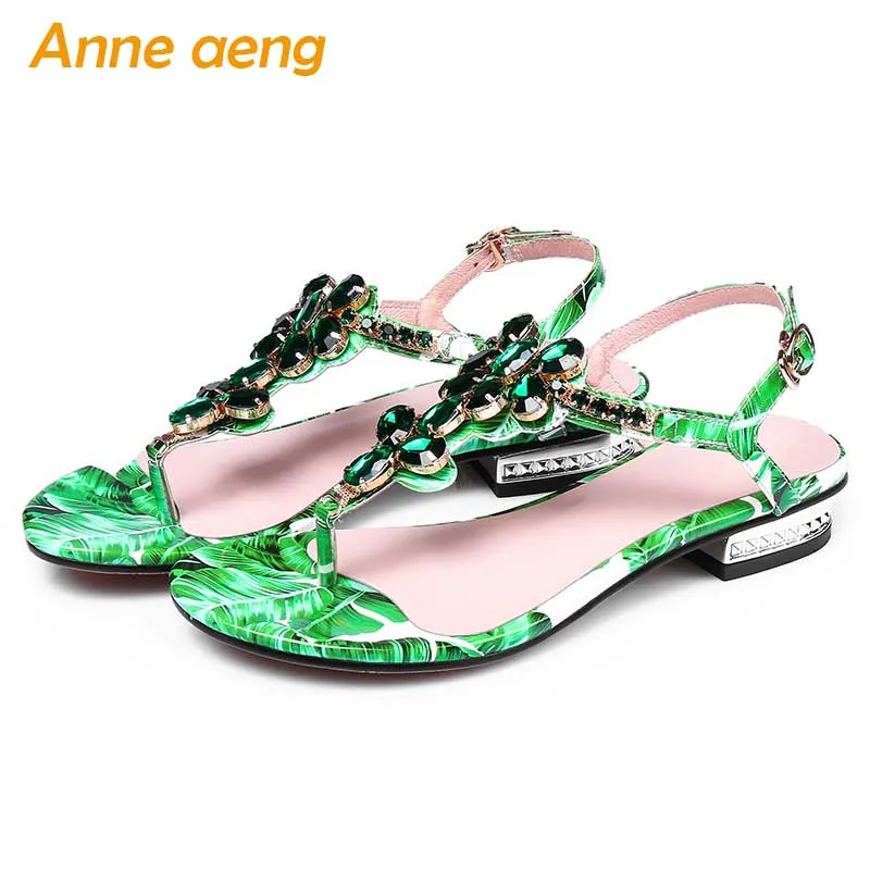 2019 New Summer Genuine Leather Women Sandals Low Square Heel Buckle Crystal Casual Women Shoes Green High Heel Sandals
2019 New Summer Genuine Leather Women Sandals Low Square Heel Buckle Crystal Casual Women Shoes Green High Heel Sandals