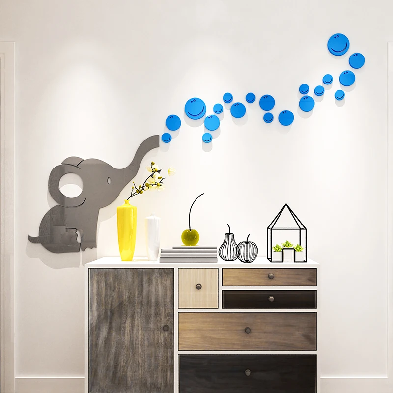 Ins Nordic style elephant 3d self-adhesive wall sticker living room sofa background wall children's room decoration painting
Ins Nordic style elephant 3d self-adhesive wall sticker living room sofa background wall children's room decoration painting