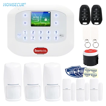 HOMSECUR Wireless&Wired GSM RFID LCD SMS Autodial Home House Alarm System+Friendly Menu