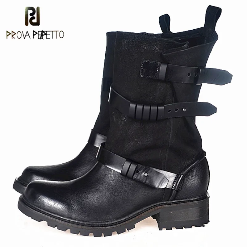 Prova Perfetto Free Shipping Elegant Metal Buckle Strap Black Woman Boots Thick Heel Square Toe Winter Boots Keep Warm Large 
Prova Perfetto Free Shipping Elegant Metal Buckle Strap Black Woman Boots Thick Heel Square Toe Winter Boots Keep Warm Large