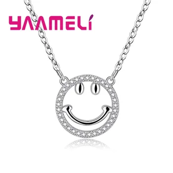 New Fashion Hollow Smiling Face Bracelet Cubic Zirconia Round Pendant Necklace For Women 925 Sterling Silver Earring Jewelry
New Fashion Hollow Smiling Face Bracelet Cubic Zirconia Round Pendant Necklace For Women 925 Sterling Silver Earring Jewelry