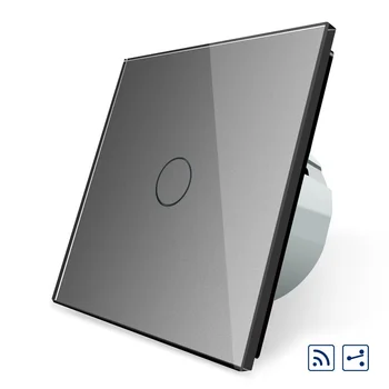 Livolo EU Standard ,Black Crystal Glass Switch, VL-C701SR-15,1 Gang 2 Way Remote Control Switch, Intermediate & Remote Switch
Livolo EU Standard ,Black Crystal Glass Switch, VL-C701SR-15,1 Gang 2 Way Remote Control Switch, Intermediate & Remote Switch