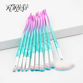 10pcs Professional eye brush set Beauty leg shape eyebrow eye shadow eyeliner brushes Newest soft hair women cosmetic tools kits
10pcs Professional eye brush set Beauty leg shape eyebrow eye shadow eyeliner brushes Newest soft hair women cosmetic tools kits