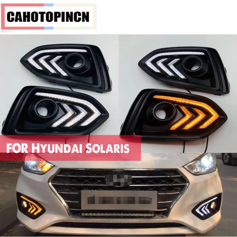 New style Turn Yellow Signal Relay 12V Car DRL Lamp Waterproof LED Daytime Running Light For Hyundai Solaris Accent 2017 2018
New style Turn Yellow Signal Relay 12V Car DRL Lamp Waterproof LED Daytime Running Light For Hyundai Solaris Accent 2017 2018
