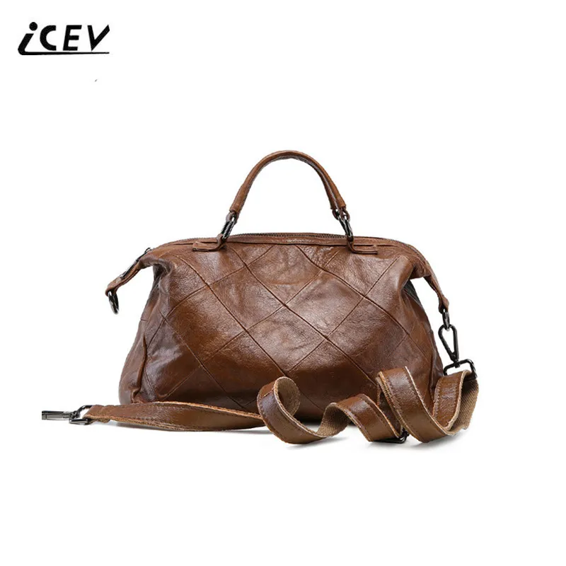ICEV Hot Sale Simple Plaid Genuine Leather Handbags Women Famous Brands Designer High Quality Top Handle Women Leather Handbags
ICEV Hot Sale Simple Plaid Genuine Leather Handbags Women Famous Brands Designer High Quality Top Handle Women Leather Handbags