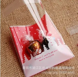 

10PCs/LOT plastic Christmas bags gift bag packaging Self-adhesive gift bags envelope (include bag only) Z281