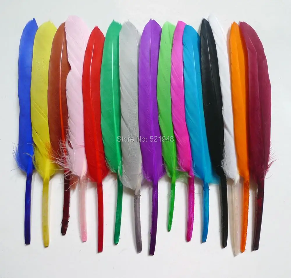 New 50 / 100pcs Natural Beautiful Goose Feather Decoration 4-6 Inch 10-15 cm 15 Colors for DIY Craft Home Party Decoration
New 50 / 100pcs Natural Beautiful Goose Feather Decoration 4-6 Inch 10-15 cm 15 Colors for DIY Craft Home Party Decoration