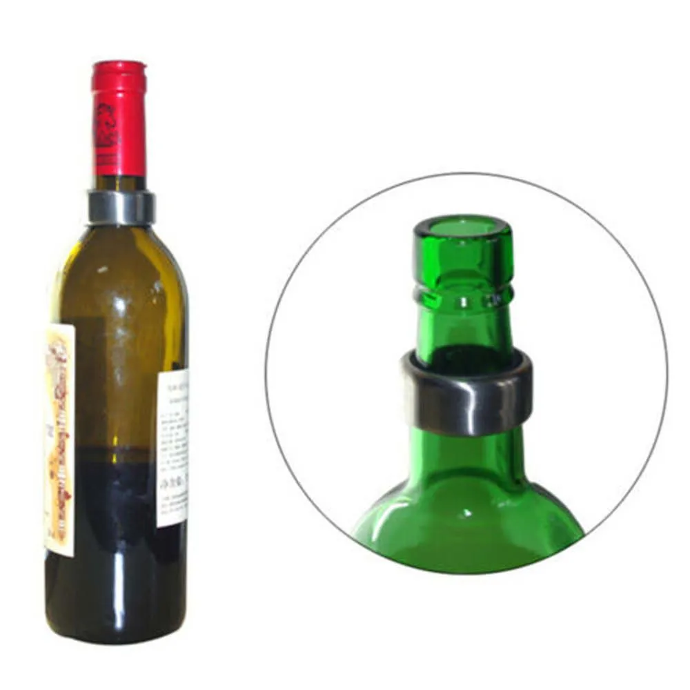 2019 2pc High Quality Round Stainless Steel Wine Beer Bottle Collar Drip Stop Ring Reusable Wine Accessories Bar Accessories
2019 2pc High Quality Round Stainless Steel Wine Beer Bottle Collar Drip Stop Ring Reusable Wine Accessories Bar Accessories