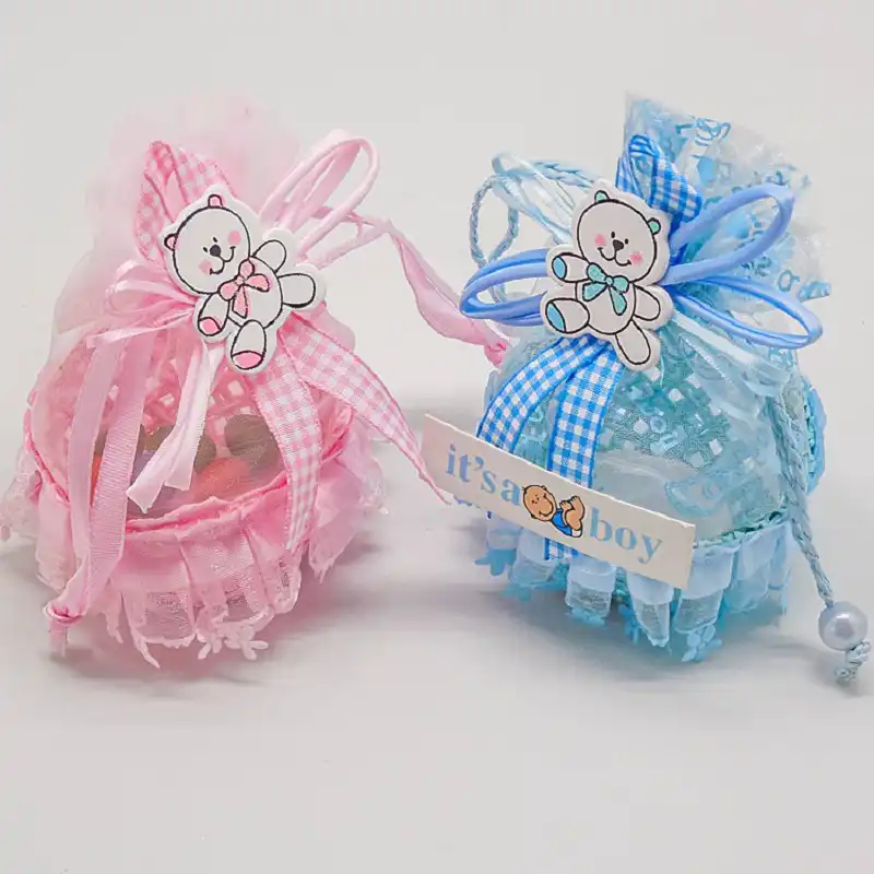 Creative Fruit Basket Candy Box Baby Shower Paper Gift Bag