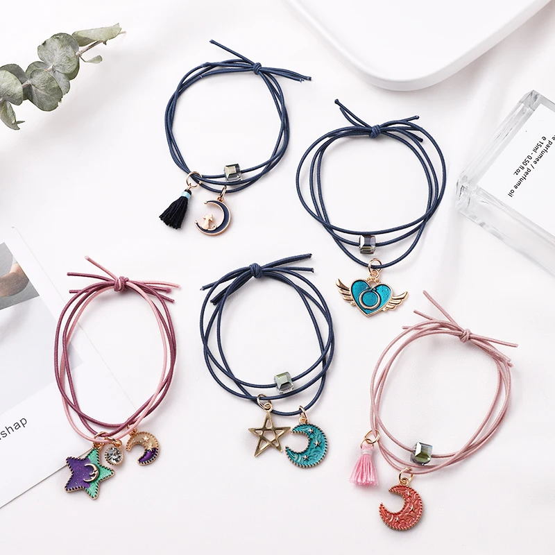 New Girls Cute Sweet Star Moon Heart Elastic Hair Band Children Ponytail Holder Rubber Band Scrunchies Fashion Hair Accessories
New Girls Cute Sweet Star Moon Heart Elastic Hair Band Children Ponytail Holder Rubber Band Scrunchies Fashion Hair Accessories