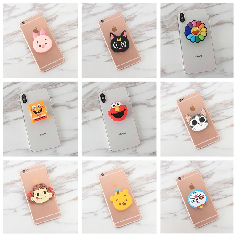 Universal Expanding socket finger holder Cartoon air bag phone Stand Flexible Silicone Cellphone Stand For iphone Samsung Xiaomi
Universal Expanding socket finger holder Cartoon air bag phone Stand Flexible Silicone Cellphone Stand For iphone Samsung Xiaomi