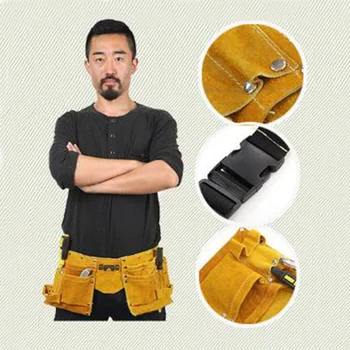 Pocket Professional Tool Belt/Bag Gold Suede/Leather Nail/Hammer Holder/Pouch Storage Bags
Pocket Professional Tool Belt/Bag Gold Suede/Leather Nail/Hammer Holder/Pouch Storage Bags