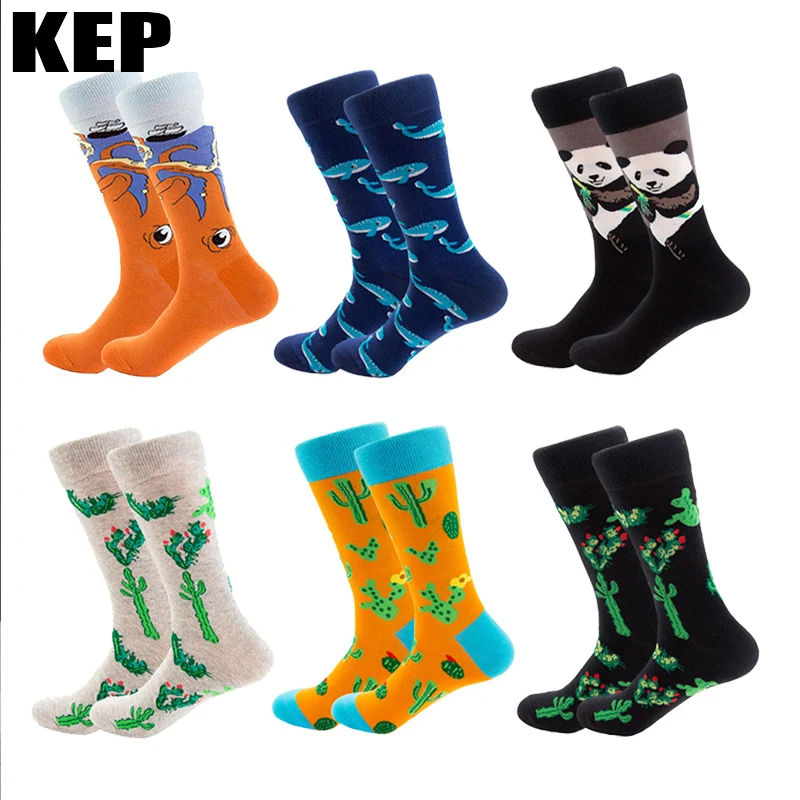 Brand Harajuku Hip Hop Cactus Plant Octopus Whale Panda Animal Cotton Men Socks Funny Happy Socks Winter Street Style Sox Gifts
Brand Harajuku Hip Hop Cactus Plant Octopus Whale Panda Animal Cotton Men Socks Funny Happy Socks Winter Street Style Sox Gifts