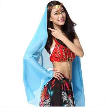 Belly dance accessories senior headdress vs chiffon 1.75*0.7m belly dance veils for women belly dance scarf 
Belly dance accessories senior headdress vs chiffon 1.75*0.7m belly dance veils for women belly dance scarf