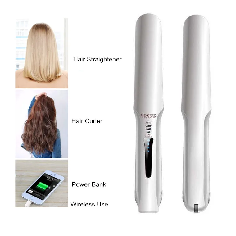 Electric Straightener Hair Brush Rechargeable Ceramic Fast Wireless Mini Hair Straightener Comb Mobile Phone Charge Function
Electric Straightener Hair Brush Rechargeable Ceramic Fast Wireless Mini Hair Straightener Comb Mobile Phone Charge Function