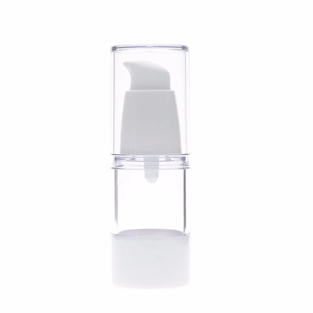 15ml Transparent Airless Pump Vacuum Bottle Toiletries Container Refillable Plastic Dispenser Travel Set Empty Container #225813
15ml Transparent Airless Pump Vacuum Bottle Toiletries Container Refillable Plastic Dispenser Travel Set Empty Container #225813