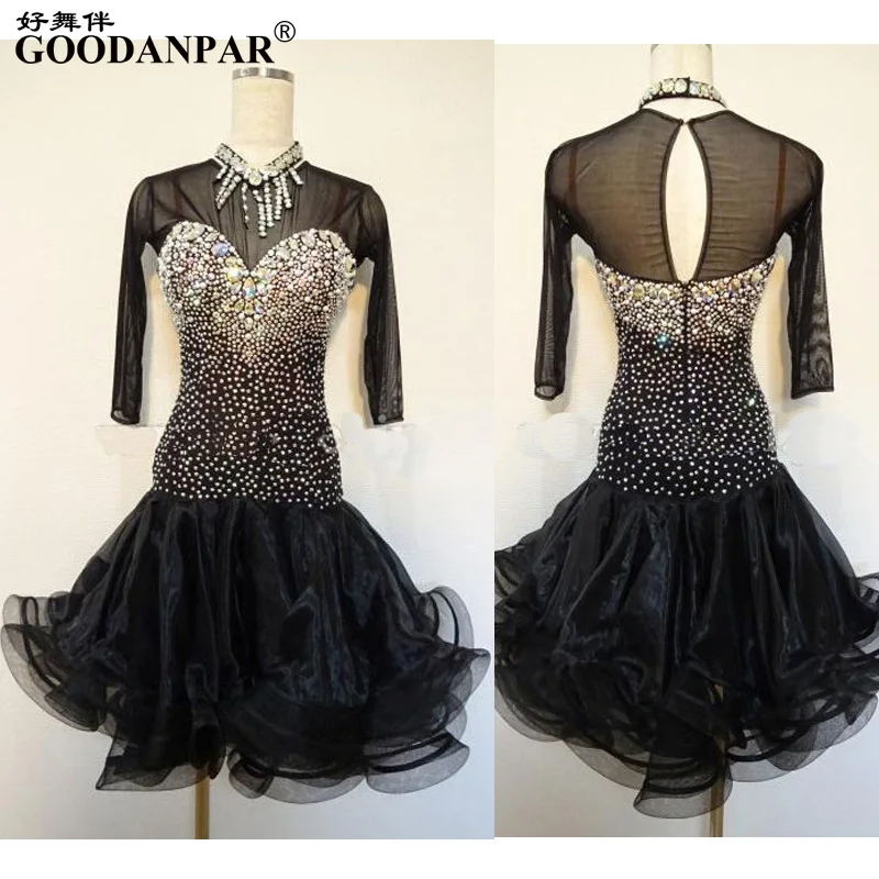 latin dance dress women 2018 New black Sumba Rumba Competition Dancing Wear Adult High Quality Latin Dress modern dance costume
latin dance dress women 2018 New black Sumba Rumba Competition Dancing Wear Adult High Quality Latin Dress modern dance costume