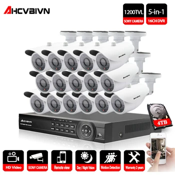 AHCVBIVN AHD CCTV System 16CH AHD 1080P CCTV DVR Kit HDMI 1.0MP SONY 1200TVL IR Cameras Security System 16 channel CCTV NVR 4TB
AHCVBIVN AHD CCTV System 16CH AHD 1080P CCTV DVR Kit HDMI 1.0MP SONY 1200TVL IR Cameras Security System 16 channel CCTV NVR 4TB