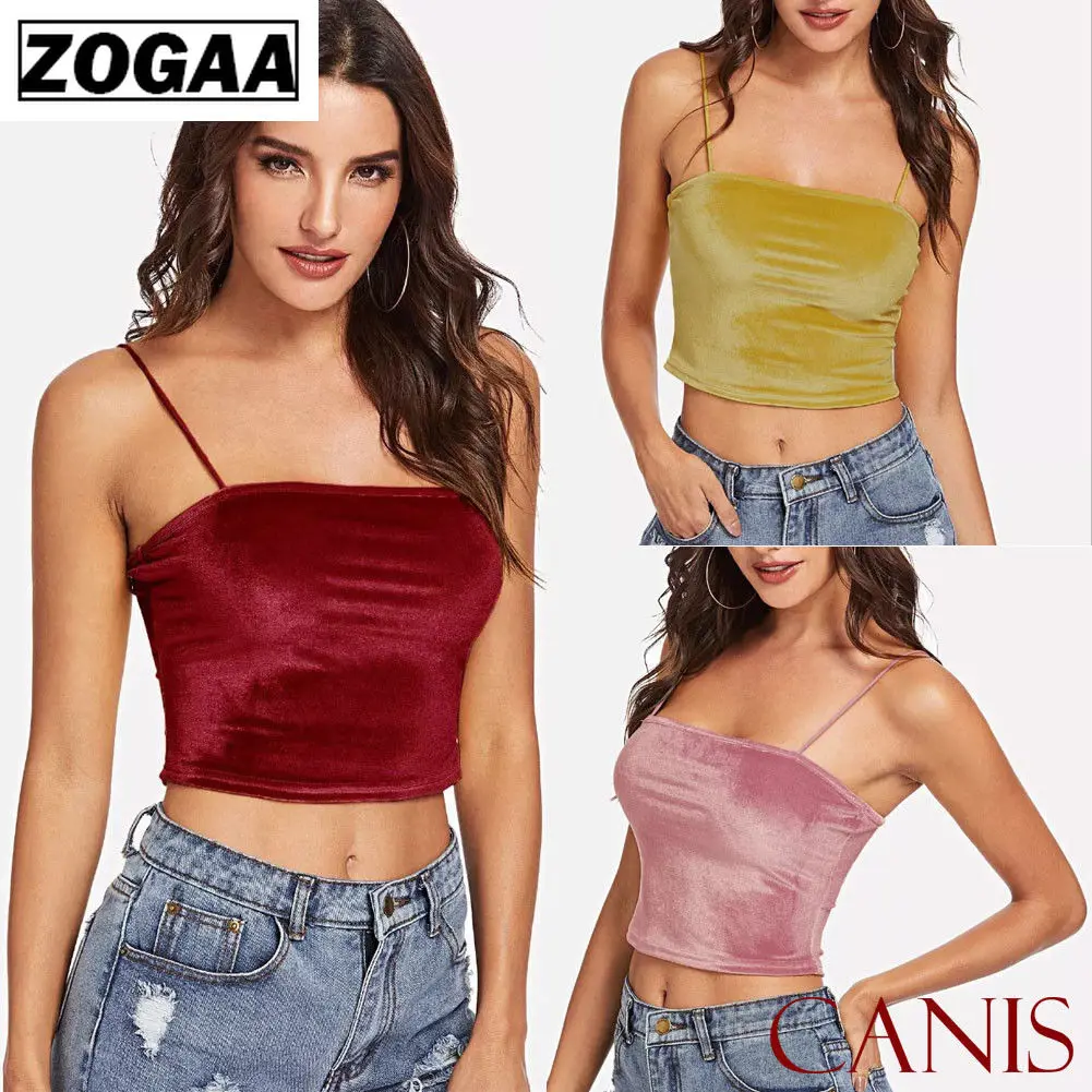 ZOGAA women's dress with a string neck style golden velvet vest jacket 2019 summer women tank top reflective bra shirt women
ZOGAA women's dress with a string neck style golden velvet vest jacket 2019 summer women tank top reflective bra shirt women