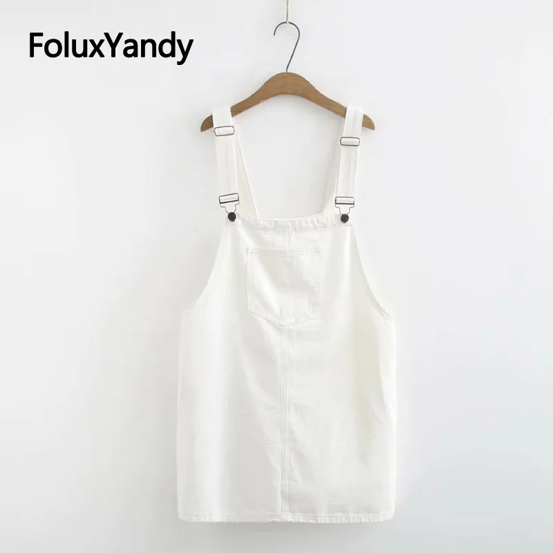 Denim Overalls Dress Women Brand New Plus Size Casual Loose Black White Sleeveless Strap Summer Dress Vestidos KKFY3664
Denim Overalls Dress Women Brand New Plus Size Casual Loose Black White Sleeveless Strap Summer Dress Vestidos KKFY3664