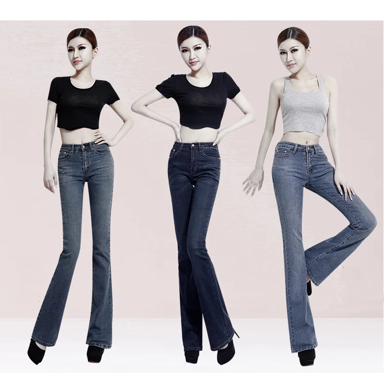 2019 High Quality New Women's high waist Boot Cut Jeans Plus Size Flare Pants Girls Business casual Spring Autumn Trousers
2019 High Quality New Women's high waist Boot Cut Jeans Plus Size Flare Pants Girls Business casual Spring Autumn Trousers