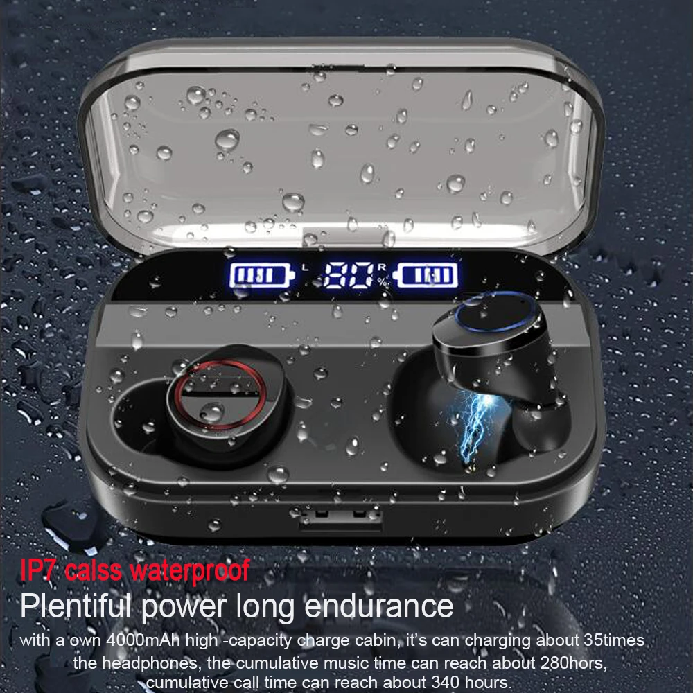 X11 TWS Wireless Earphone Bluetooth 5.0 Earphones Power Display Touch Control Sport Stereo Cordless Earbuds Headset Charging Box
X11 TWS Wireless Earphone Bluetooth 5.0 Earphones Power Display Touch Control Sport Stereo Cordless Earbuds Headset Charging Box
