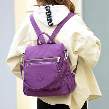 Preppy Style Women Backpack Waterproof Nylon School Bag Lady Women's Rucksack Female Casual Travel Shoulder Bag Mochila Feminina
Preppy Style Women Backpack Waterproof Nylon School Bag Lady Women's Rucksack Female Casual Travel Shoulder Bag Mochila Feminina