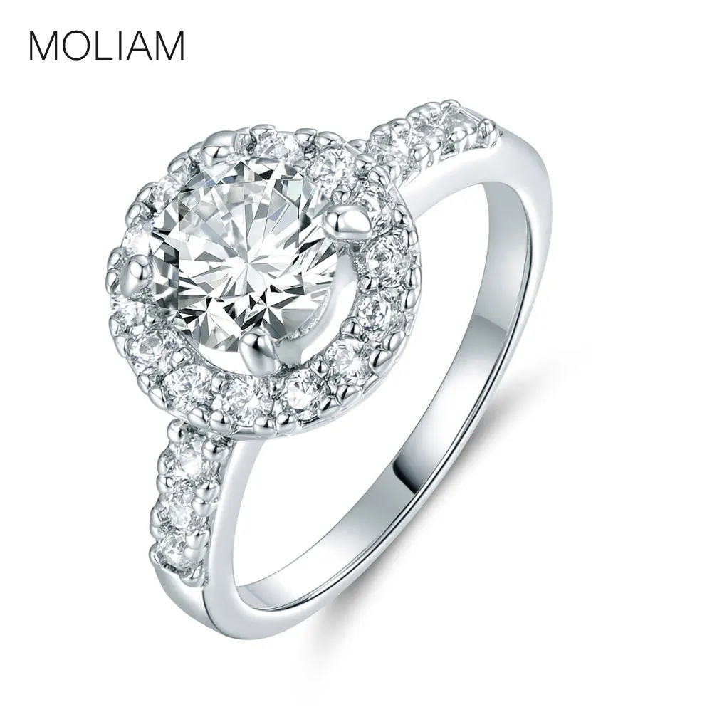 MOLIAM Fashion Jewelry Brilliant Wedding Rings for Women Silver Color CZ Cubic Zirconia Charm Rings Jewelry Bague MLR195
MOLIAM Fashion Jewelry Brilliant Wedding Rings for Women Silver Color CZ Cubic Zirconia Charm Rings Jewelry Bague MLR195