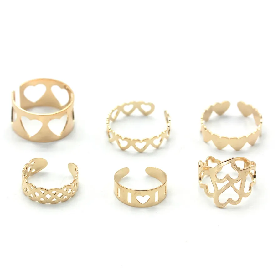 Ahmed Jewelry High Quality Bohemian Popular 6Pcs/Set Alloy Ring For Woman New Heart Antique Female Rings Hot
Ahmed Jewelry High Quality Bohemian Popular 6Pcs/Set Alloy Ring For Woman New Heart Antique Female Rings Hot