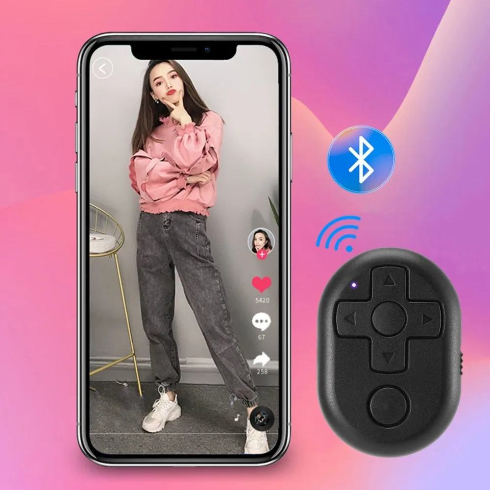 M1 Multi-function Remote Control For Small Video Software Bluetooth Video Artifact For Android For IOS
M1 Multi-function Remote Control For Small Video Software Bluetooth Video Artifact For Android For IOS