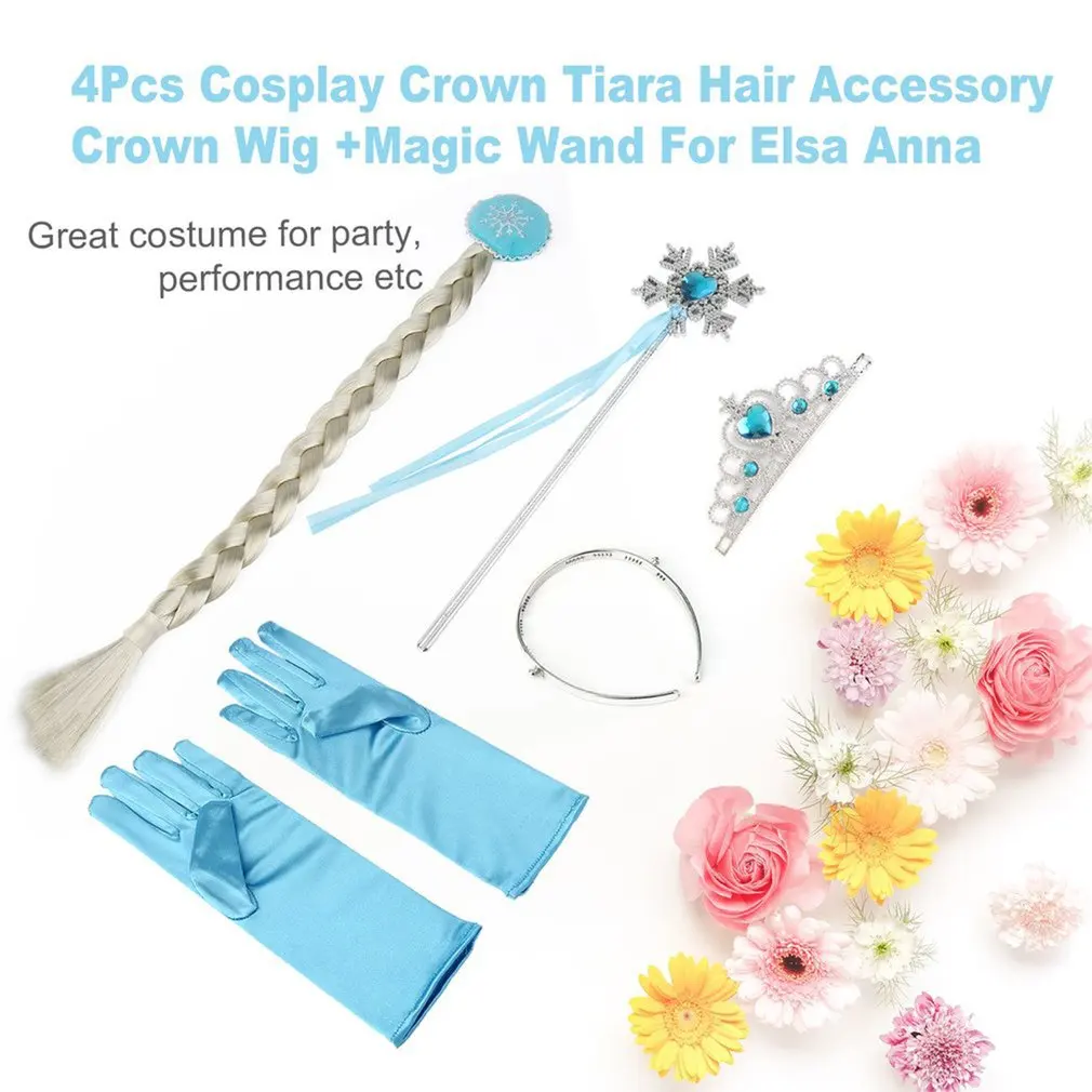 5 Pcs Cosplay Crown Tiara Hair Accessory Crown Wig + Magic Wand For Elsa Anna Great Costume for Party Performance dropshipping
5 Pcs Cosplay Crown Tiara Hair Accessory Crown Wig + Magic Wand For Elsa Anna Great Costume for Party Performance dropshipping