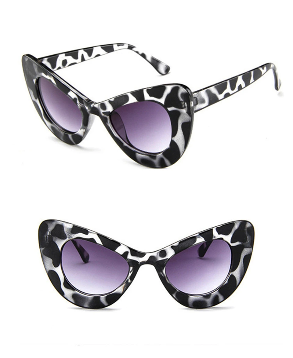 ALIKIAI NEW fashion Cat Eye Sunglasses lady old fashioned Sunglasses wide frame glasses designer sexy girl glasses oculos de sol UV400 (12)