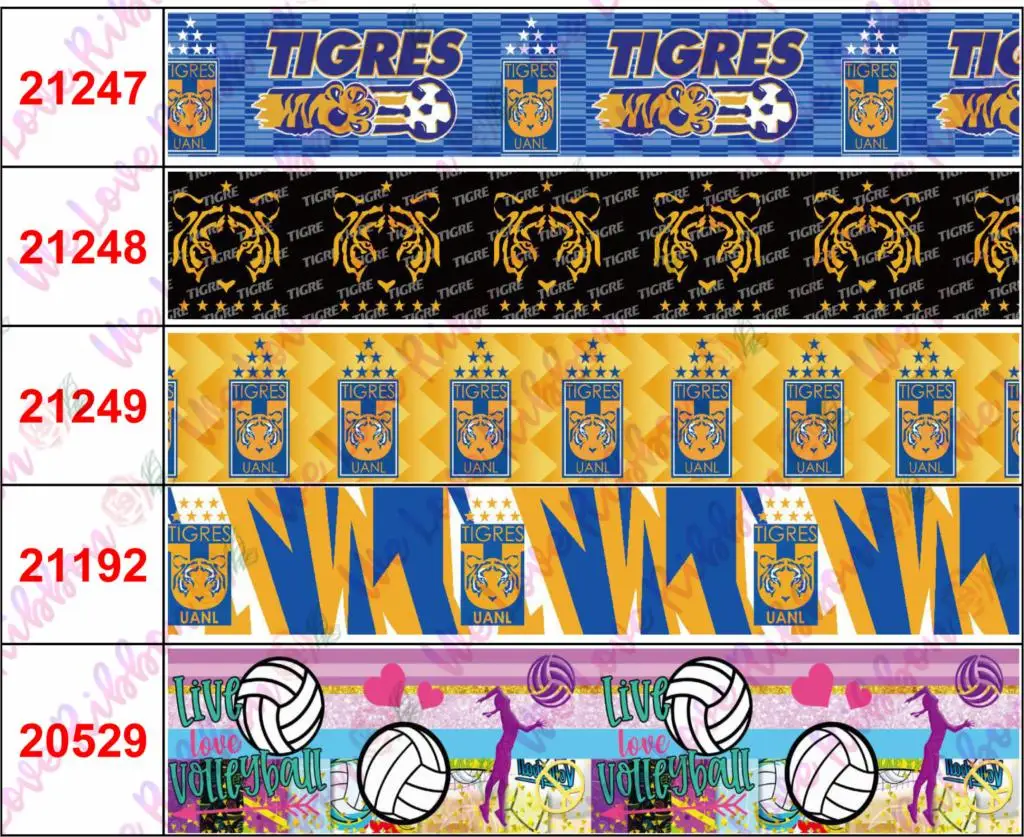 16mm-75mm Mexico Sports Team Volleyball Printed Grosgrain/Foe Ribbon Tiger Football Lover DIY Hair Bowknots 50yards/roll
16mm-75mm Mexico Sports Team Volleyball Printed Grosgrain/Foe Ribbon Tiger Football Lover DIY Hair Bowknots 50yards/roll