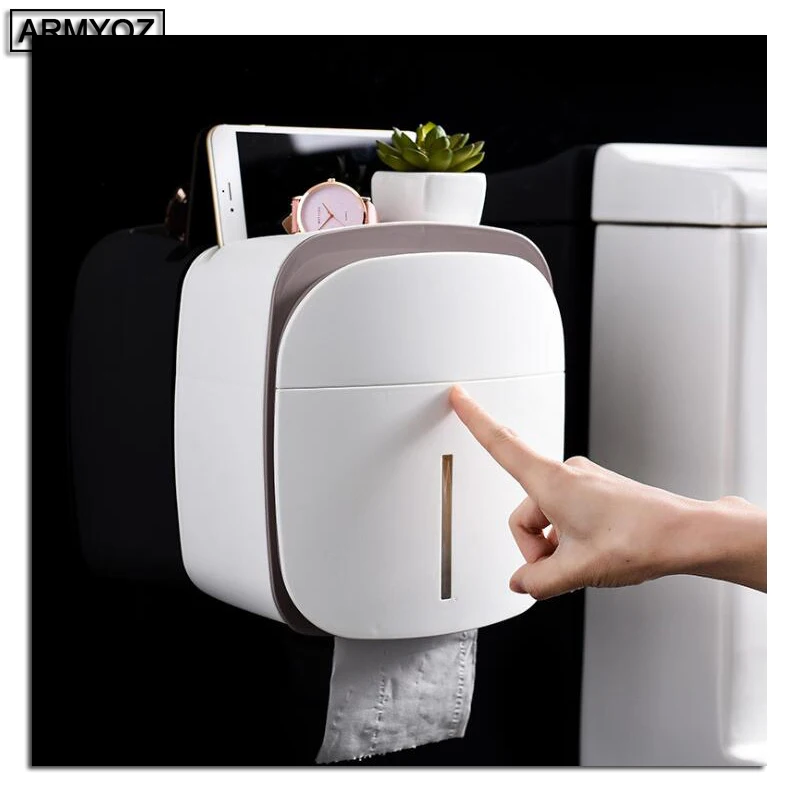 New 2019 Paper Organizer Waterproof Toilet Paper Holder with Drawer Plastic Double Layer Tissue Holder Wall Mounted Storage Boxe
New 2019 Paper Organizer Waterproof Toilet Paper Holder with Drawer Plastic Double Layer Tissue Holder Wall Mounted Storage Boxe