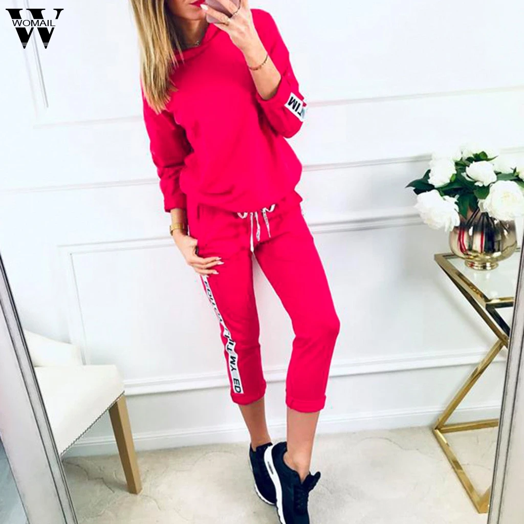 Womail tracksuit Women 2pcs Set Hoodies Loose Sweatshirt Tops +Long Pants Women Suits red sport Female Tracksuit Sportswear J711
Womail tracksuit Women 2pcs Set Hoodies Loose Sweatshirt Tops +Long Pants Women Suits red sport Female Tracksuit Sportswear J711