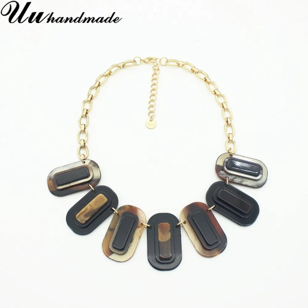 Exaggerated fashion alloy long chain acrylic rectangular pendant inlaid oval inside and outside
Exaggerated fashion alloy long chain acrylic rectangular pendant inlaid oval inside and outside