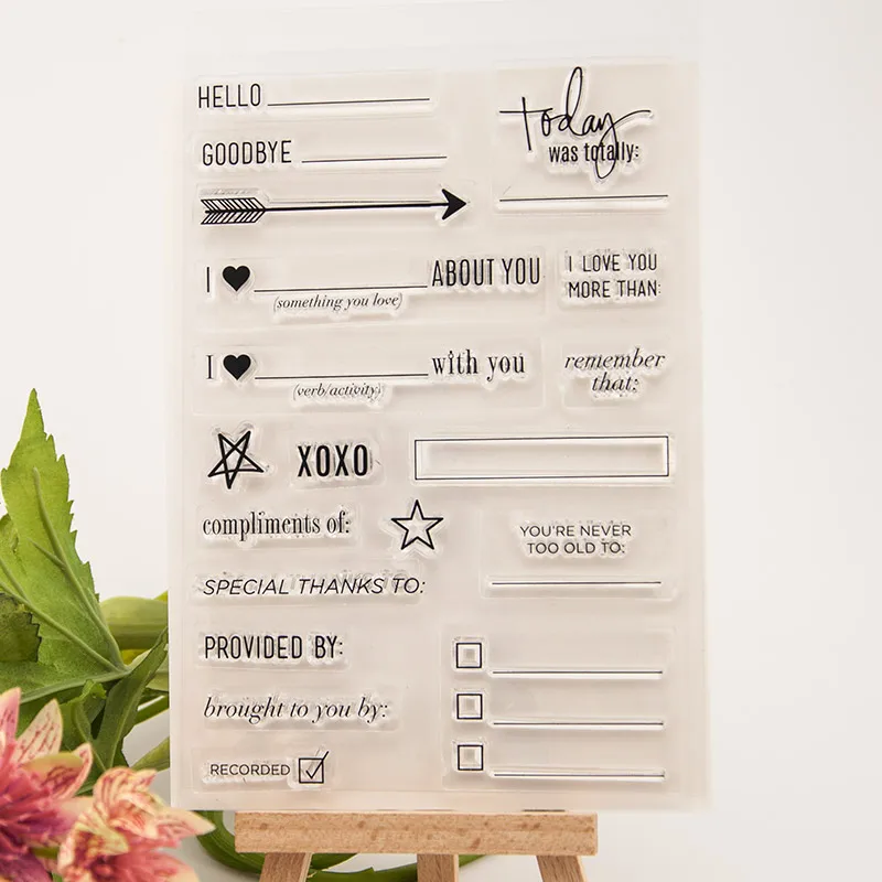 Exam Sheet Checklist Words Transparent Clear Silicone Stamp for Seal DIY Scrapbooking Photo Album Decorative Clear Stamp Sheets
Exam Sheet Checklist Words Transparent Clear Silicone Stamp for Seal DIY Scrapbooking Photo Album Decorative Clear Stamp Sheets