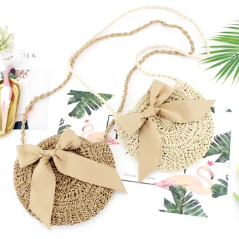 Big bow straw bag round paper rope fashion woven bag small fresh beach casual handbag
Big bow straw bag round paper rope fashion woven bag small fresh beach casual handbag